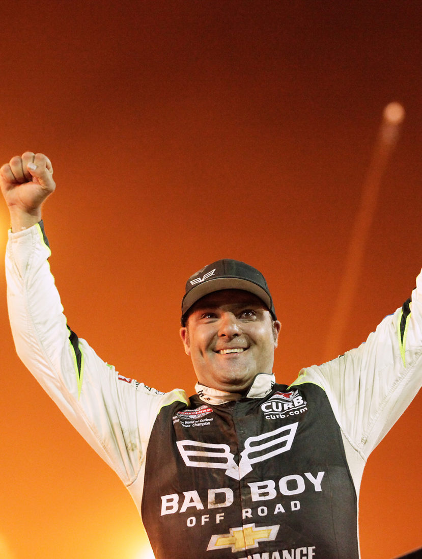 Donny Schatz held off strong competition from both Rico Abreu and Christopher Bell to win The 33rd Kings Royal. ( Jeffrey Turford / TDP )