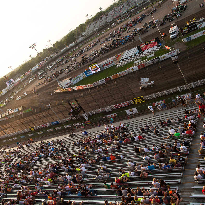 Danny Smith out for hotlaps on day 2 of the 56th running of the 5-Hour Energy Knoxville Nationals. ( Jeffrey Turford / TDP )