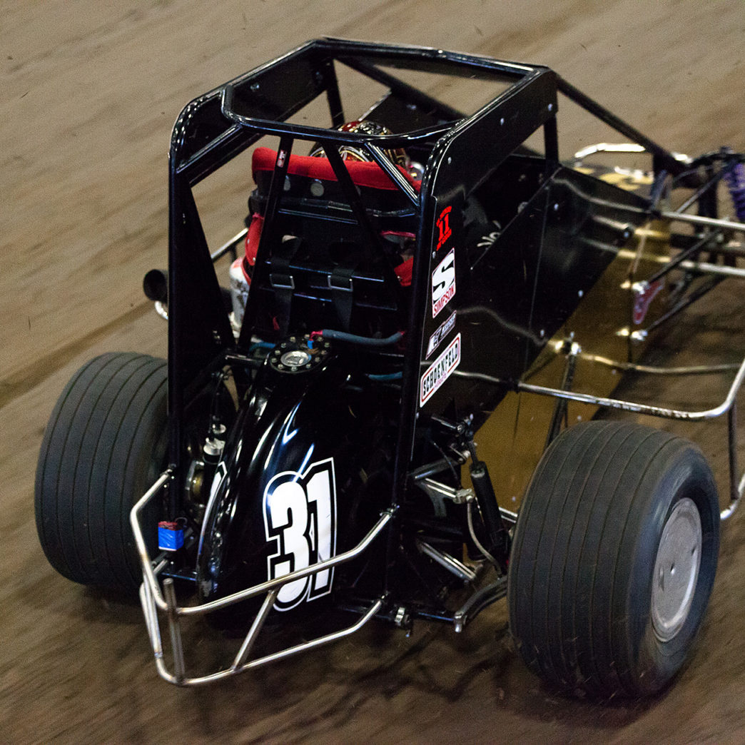 Wednesday January 11, 2017 TULSA, Oklahoma - Travis Berryhill out in front during Heat 3 on Hard Rock Casino, Tulsa Night of The 31st annual Lucas Oil Chili Bowl Nationals presented by General Tire ( Jeffrey Turford / TDP )