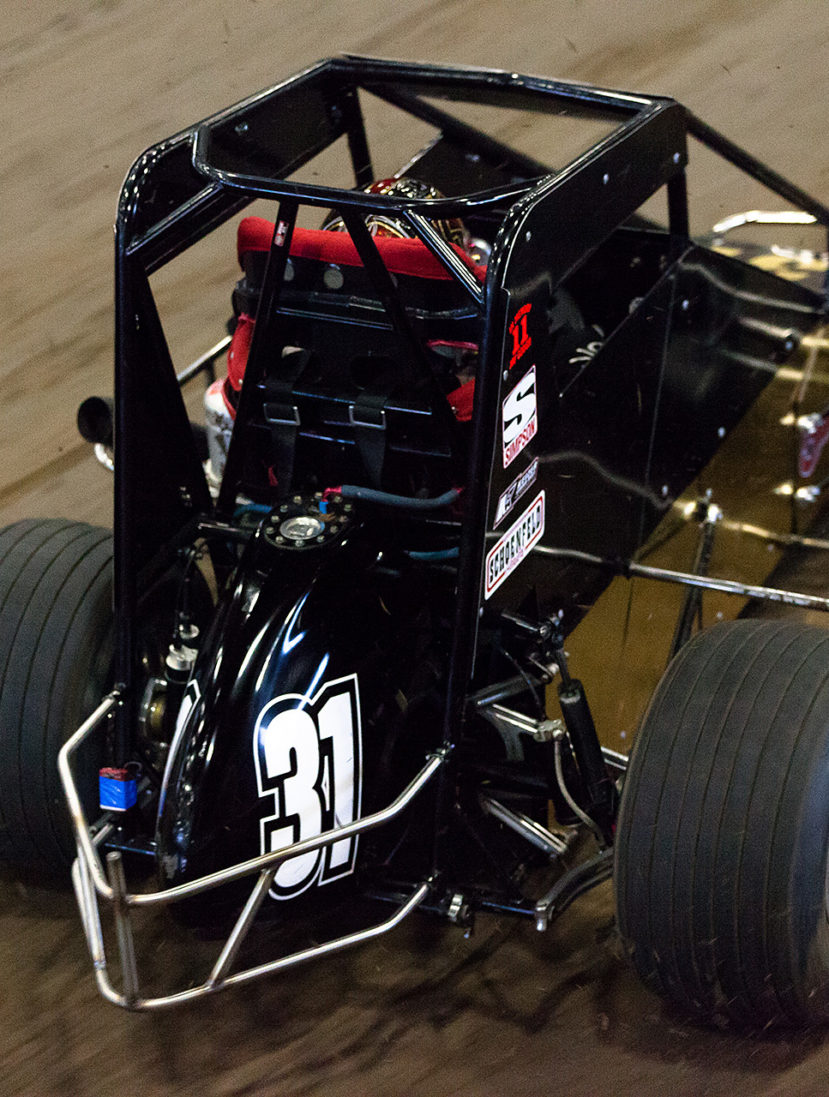 Wednesday January 11, 2017 TULSA, Oklahoma - Travis Berryhill out in front during Heat 3 on Hard Rock Casino, Tulsa Night of The 31st annual Lucas Oil Chili Bowl Nationals presented by General Tire ( Jeffrey Turford / TDP )